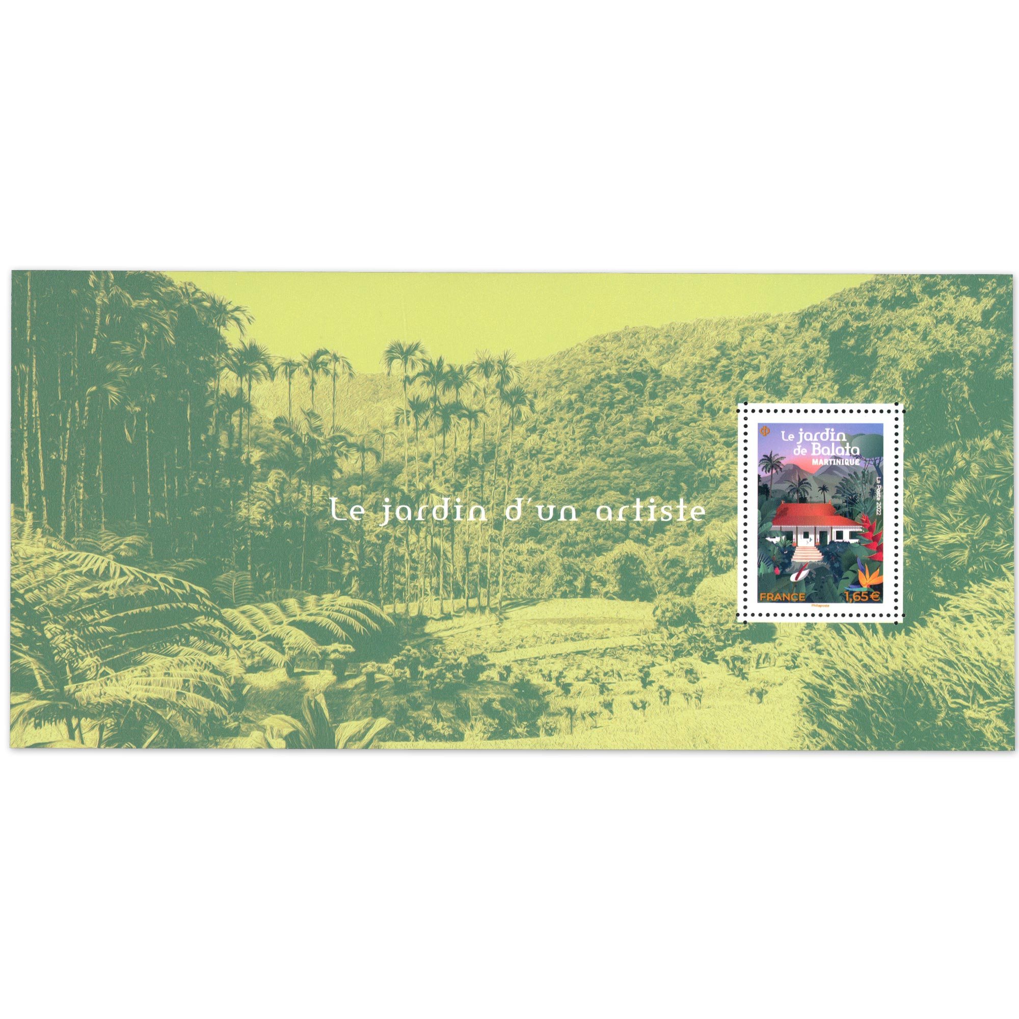 FRANCE, BLOC SOUVENIR N° 192 JARDIN DE BALATA MARTINIQUE ANNÉE 2022 NEUF**