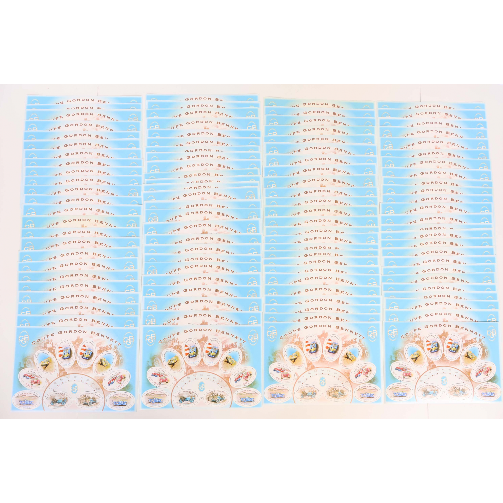 LOT 100 BLOCS N° 86 COUPE GORDON BENNETT TIMBRES NEUFS** 0.53€ X 10 FACIALE 530€