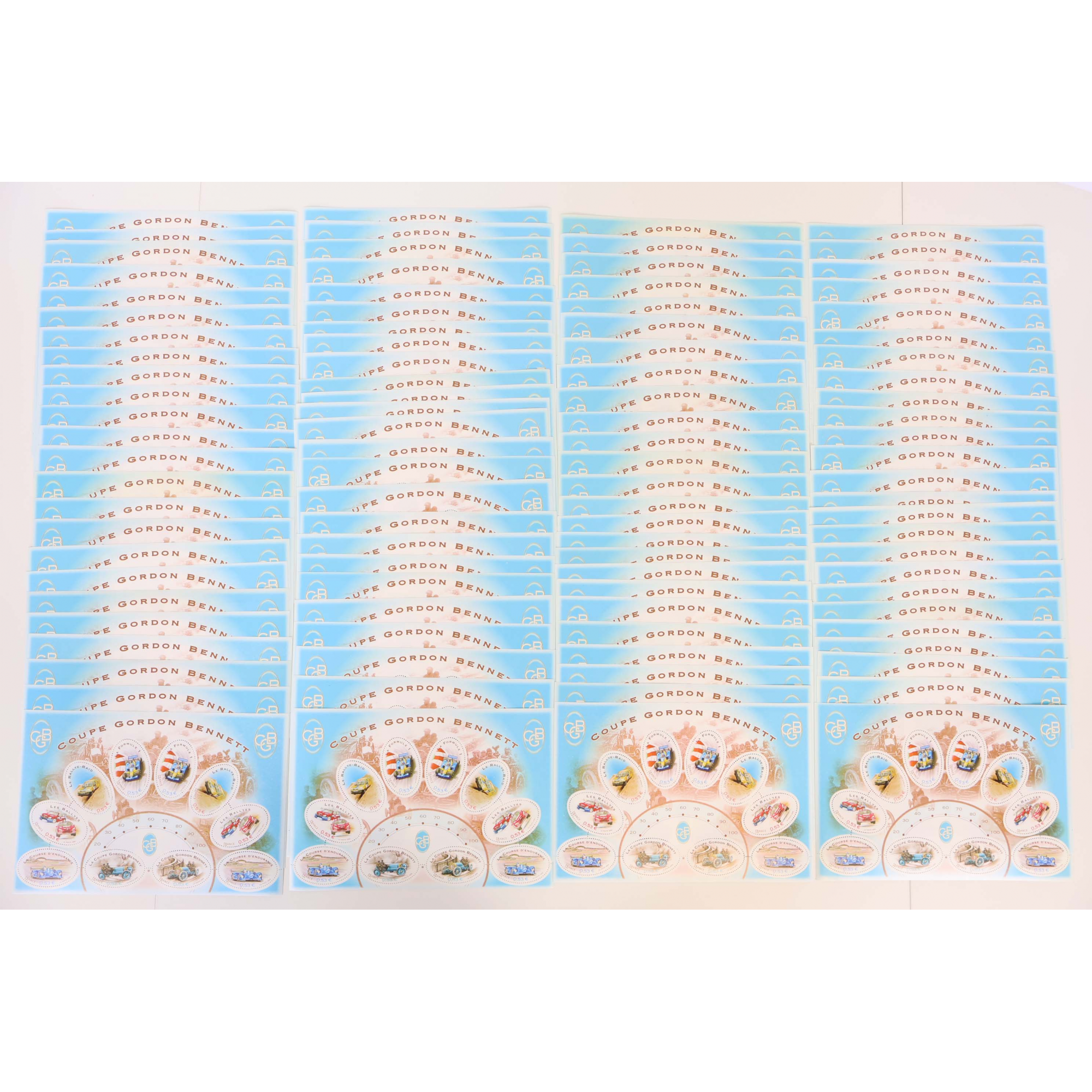 LOT 100 BLOCS N° 86 COUPE GORDON BENNETT TIMBRES NEUFS** 0.53€ X 10 FACIALE 530€