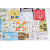 LOT BLOCS FEUILLETS TIMBRES EN EUROS AVEC DÉFAUTS POUR AFFRANCHIR, FACIALE 274€
