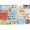 LOT BLOCS FEUILLETS TIMBRES EN EUROS AVEC DÉFAUTS POUR AFFRANCHIR, FACIALE 274€