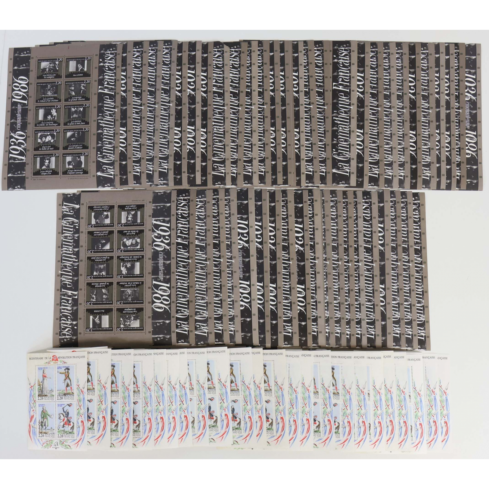 LOT 774 TIMBRES 2,20 FRANCS BLOCS FEUILLETS AVEC DÉFAUTS POUR AFFRANCHIR VF 259€