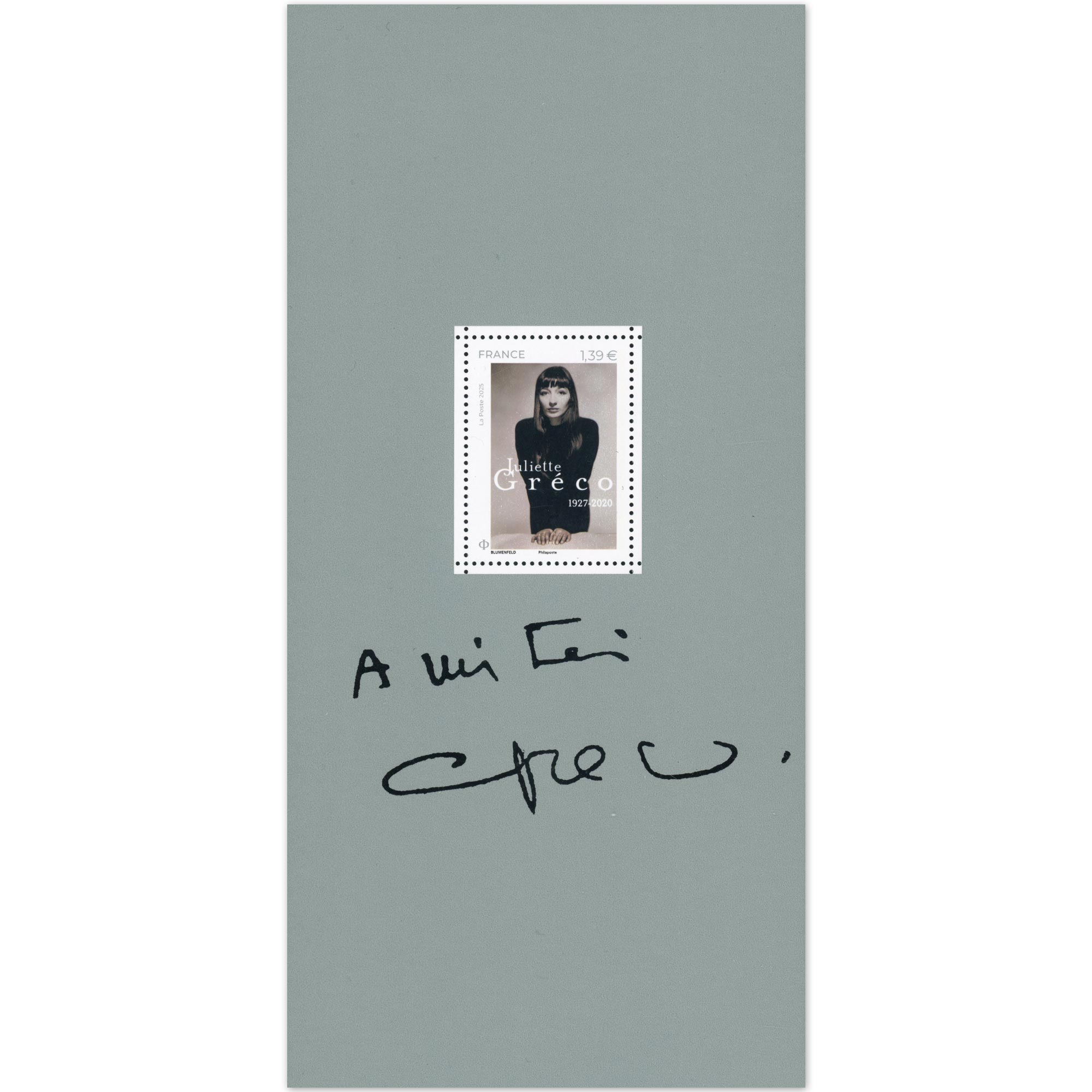 FRANCE, BLOC SOUVENIR N° 221, JULIETTE GRÉCO (1927-2020) 2025 NEUF**