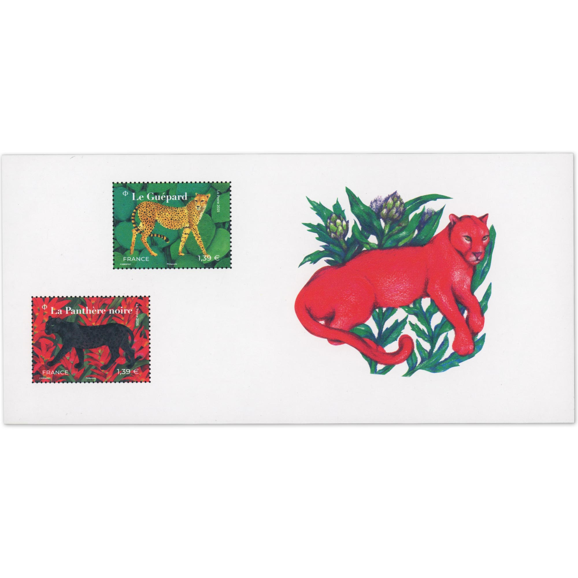 FRANCE, BLOC SOUVENIR N° 222, SÉRIE NATURE FAUNE - FÉLINS 2025 NEUF**