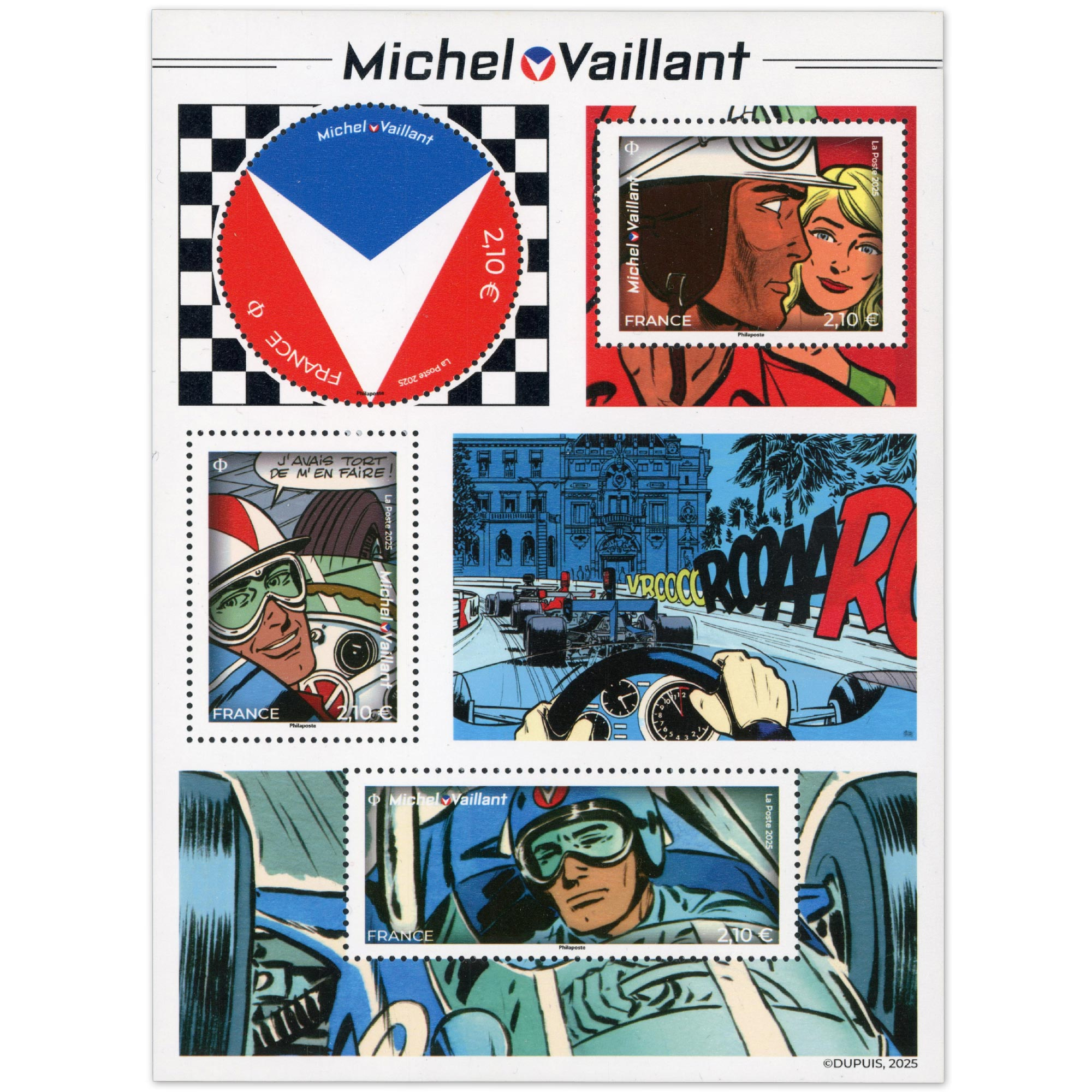 FRANCE 2025 BLOC-FEUILLET "MICHEL VAILLANT" TIMBRES NEUFS** LUXE