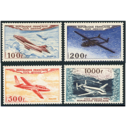 FRANCE POSTE AÉRIENNE N°30 À 33 SERIE COMPLÈTE "MAGISTER" TIMBRES NEUFS
