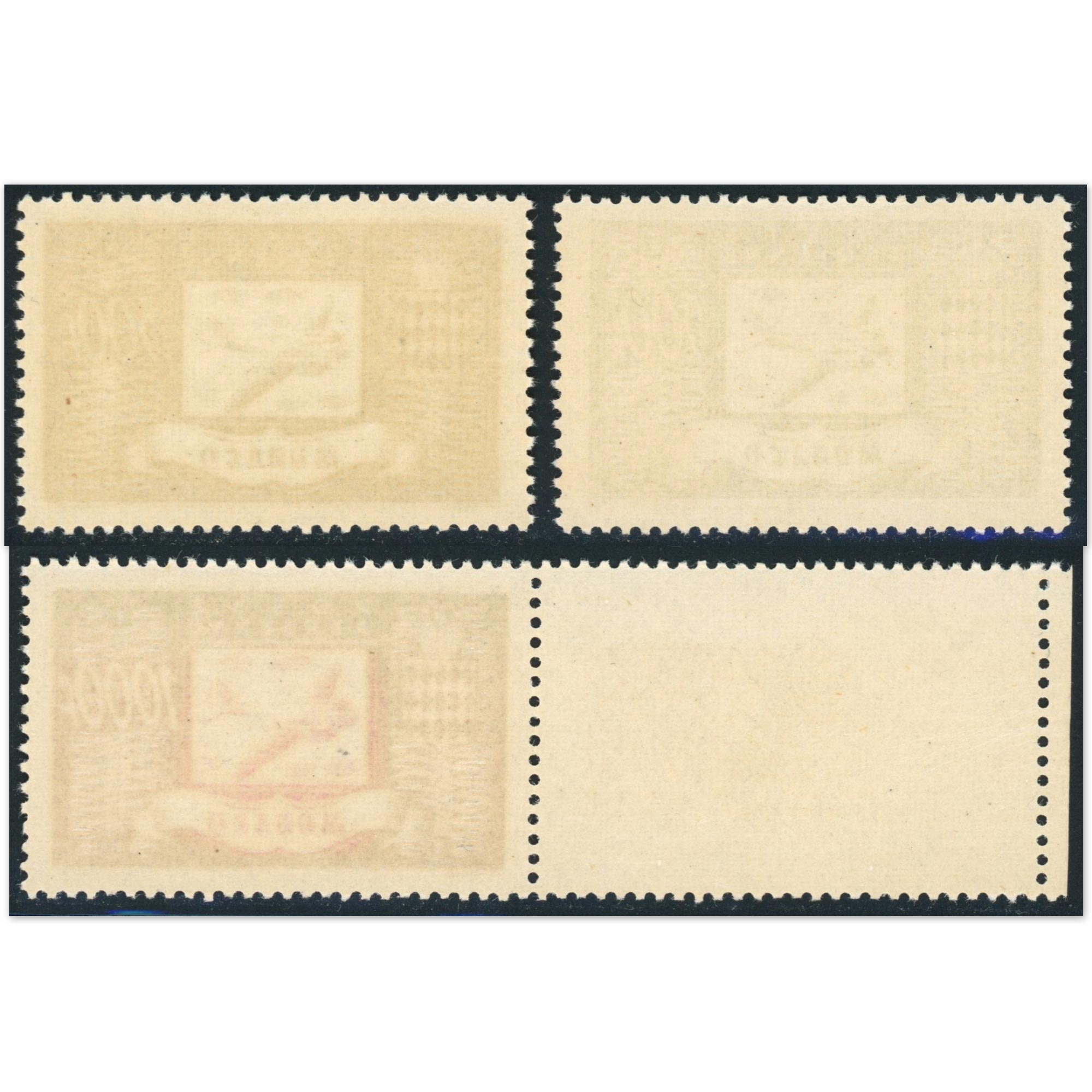 MONACO POSTE AÉRIENNE N°42 À 44 TIMBRES NEUFS** COTE 250€ ANNÉE 1949