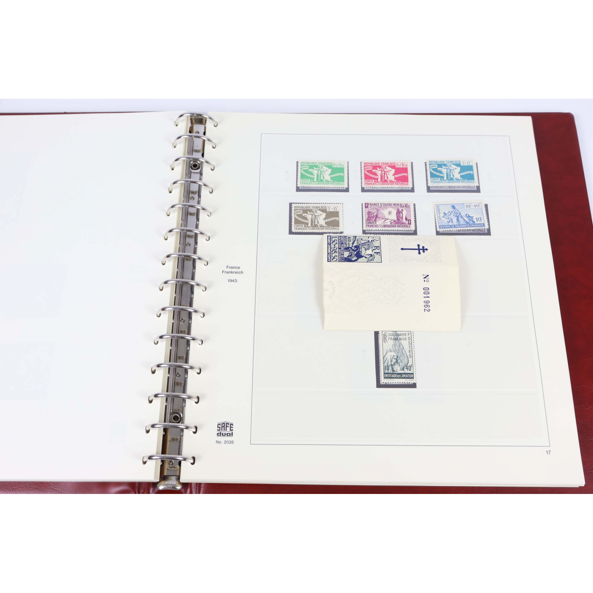 FRANCE ANNÉES COMPLÈTES DE 1940 À 1949 CLASSEUR SAFE TIMBRES NEUFS BELLE QUALITÉ