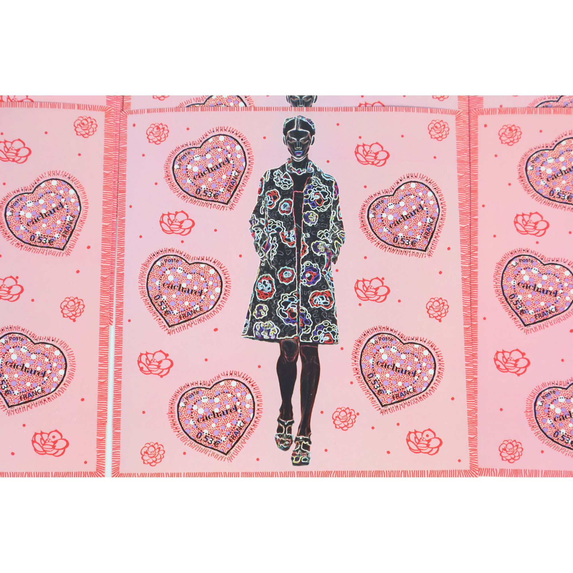 LOT 100 BLOCS N° 80 COEURS CACHAREL TIMBRES NEUFS** 0.53€ X 5 FACIALE 265€