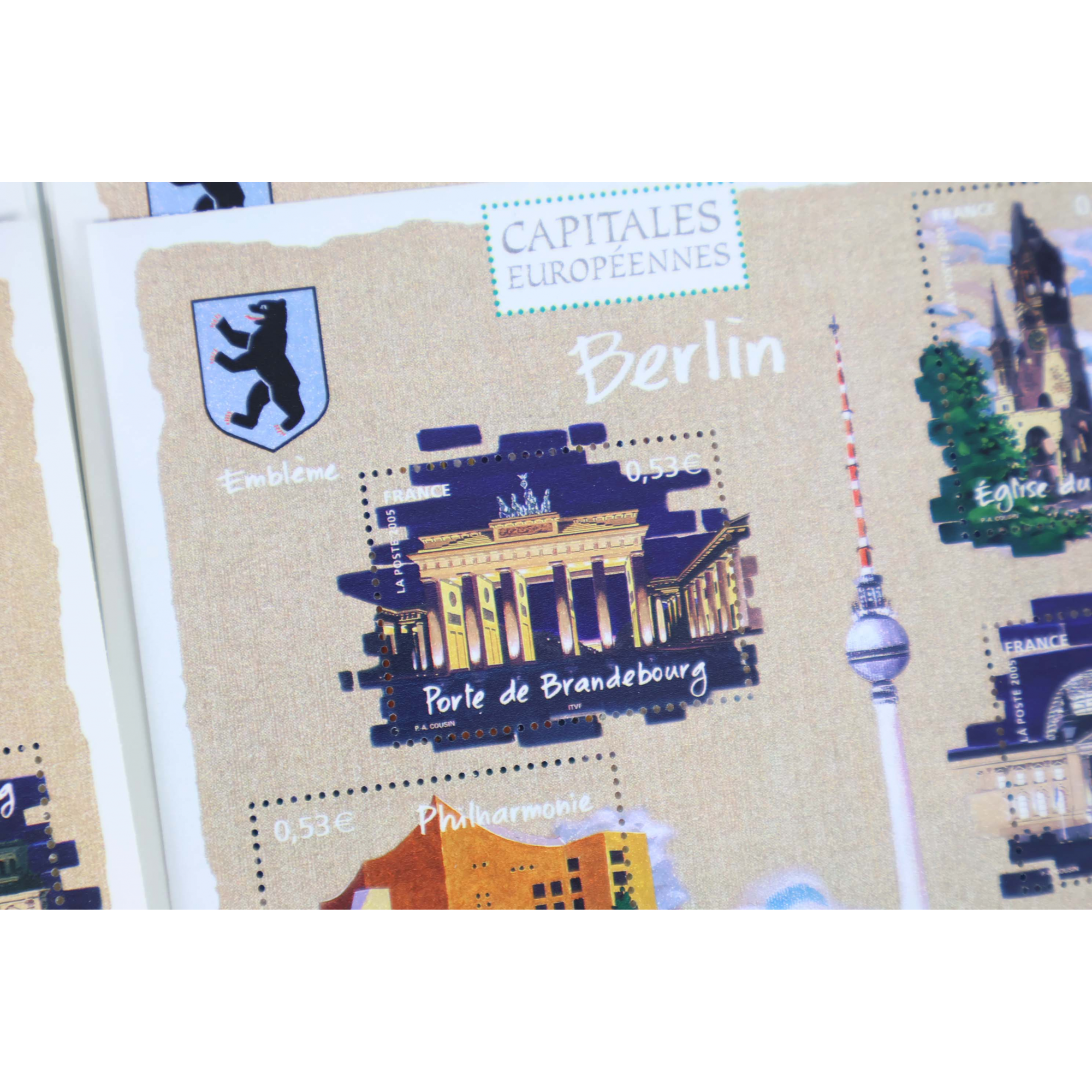 LOT 100 BLOCS N° 88 CAPITALES EUROPE - BERLIN TIMBRES NEUFS** 0.53€ X 4 VF 212€