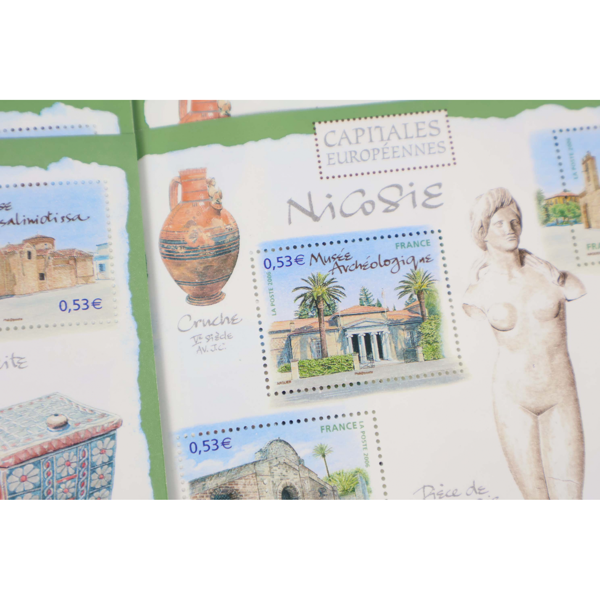 LOT 100 BLOCS N°101 CAPITALES EUROPE - NICOSIE TIMBRES NEUFS** 0.53€ X 4 VF 212€