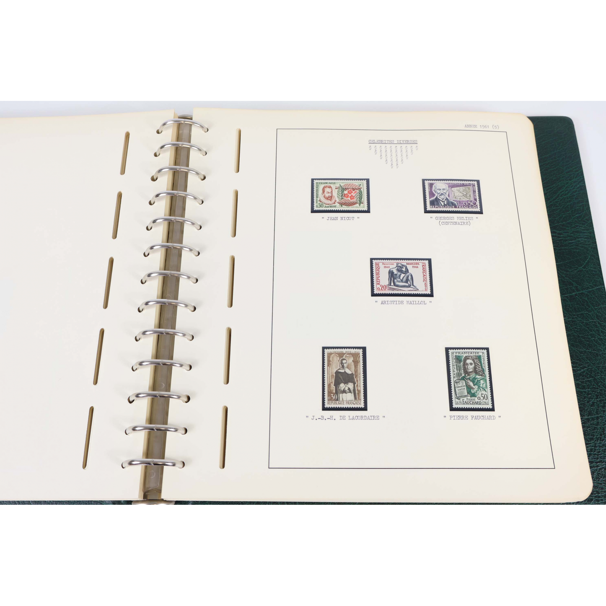 FRANCE COLLECTION PERSONNALISÉE DE TIMBRES NEUFS** DE 1957 A 1969 ALB LEUCHTTURM