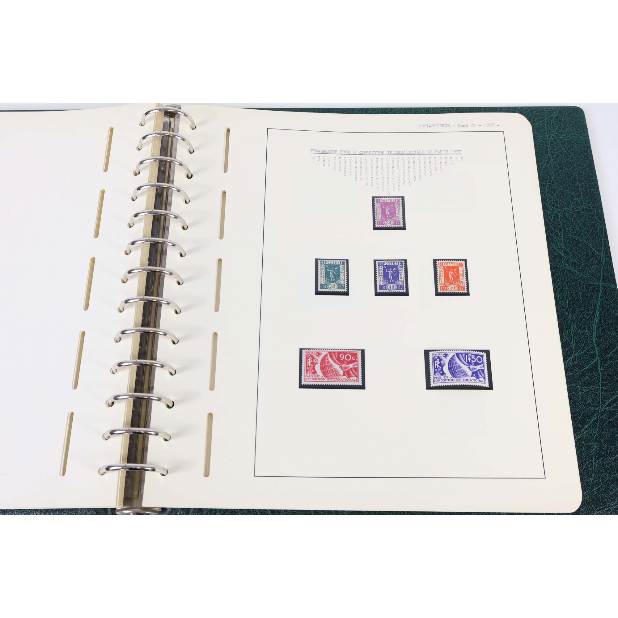 FRANCE COLLECTION PERSONNALISEE DE TIMBRES NEUFS** DE 1933 A 1939 ALB LEUCHTTURM