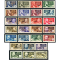 AEF SÉRIE COMPLÈTE N°102 A 127 TIMBRES NEUFS DES COLOS FR, COTE 788€, SIGNÉ BRUN
