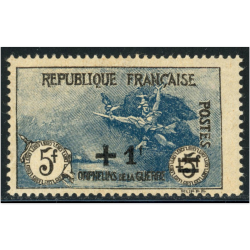 FRANCE N°169 5FR 2ÈME ORPHELIN DE BELLE QUALITÉ TIMBRE NEUF** SIGNÉ BRUN