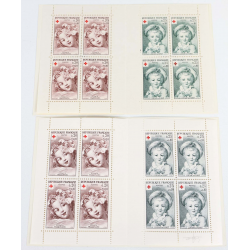 FRANCE VARIÉTÉ CARNET CROIX-ROUGE DE 1962 2E TIRAGE N°2011A NEUF** SIGNÉ BRUN