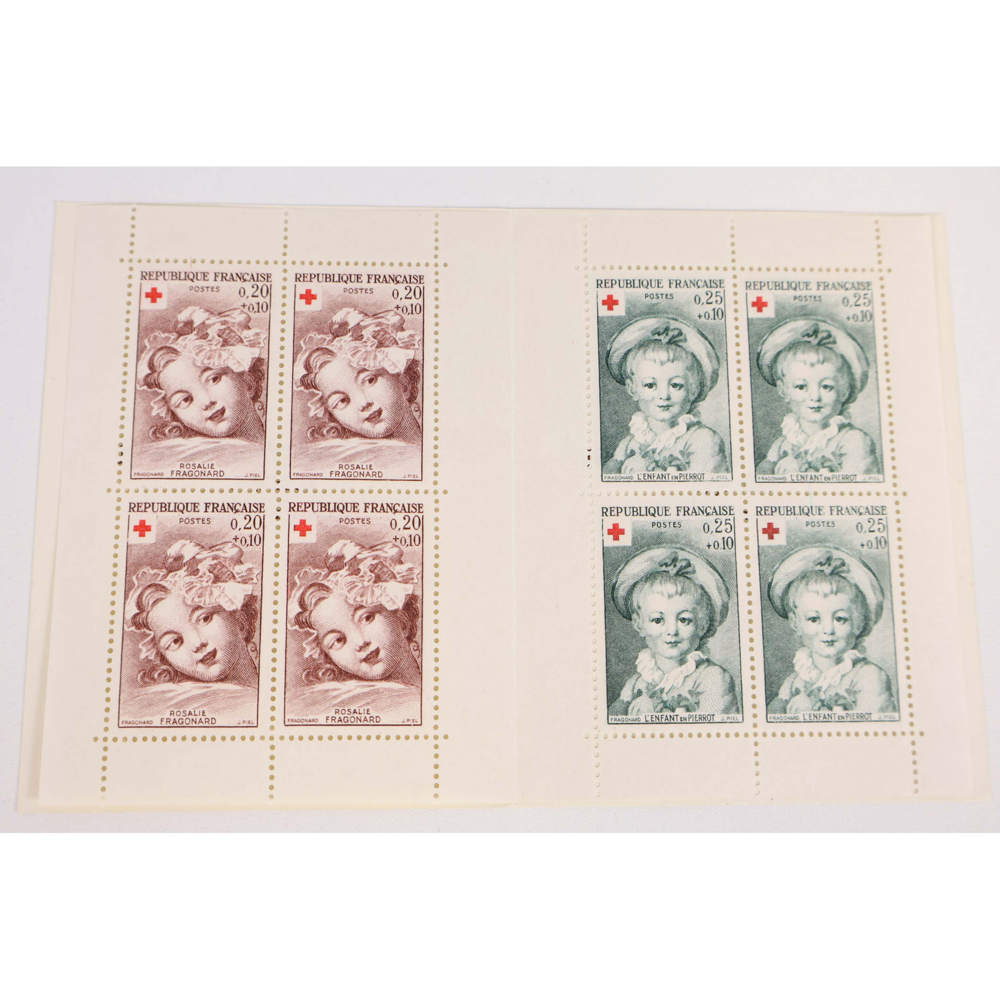FRANCE VARIÉTÉ CARNET CROIX-ROUGE DE 1962 2E TIRAGE N°2011A NEUF** SIGNÉ BRUN
