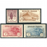 FRANCE N°229 A 232 SÉRIE COMPLÈTE 3E ORPHELIN TIMBRES NEUFS** SIGNÉS BRUN