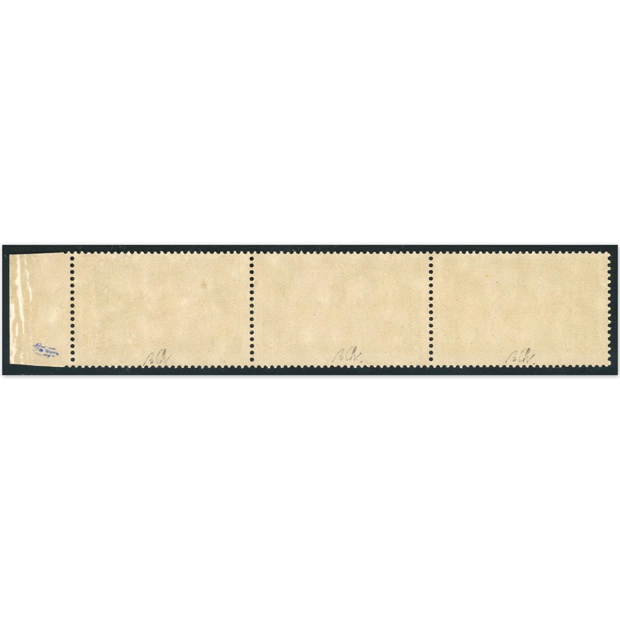 FRANCE BANDE DE 3 TYPES N°252/252a/252b TIMBRES NEUFS SIGNÉS BRUN RARE