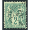 FRANCE TYPE SAGE N°62 TIMBRE OBLITÉRÉ CLASSIQUE ANNÉE 1876 SIGNÉ BRUN COTE 340€