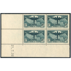 FRANCE COIN DATÉ N°321 10FR ATLANTIQUE COTE 4000€ TIMBRES NEUFS** SIGNÉ BRUN