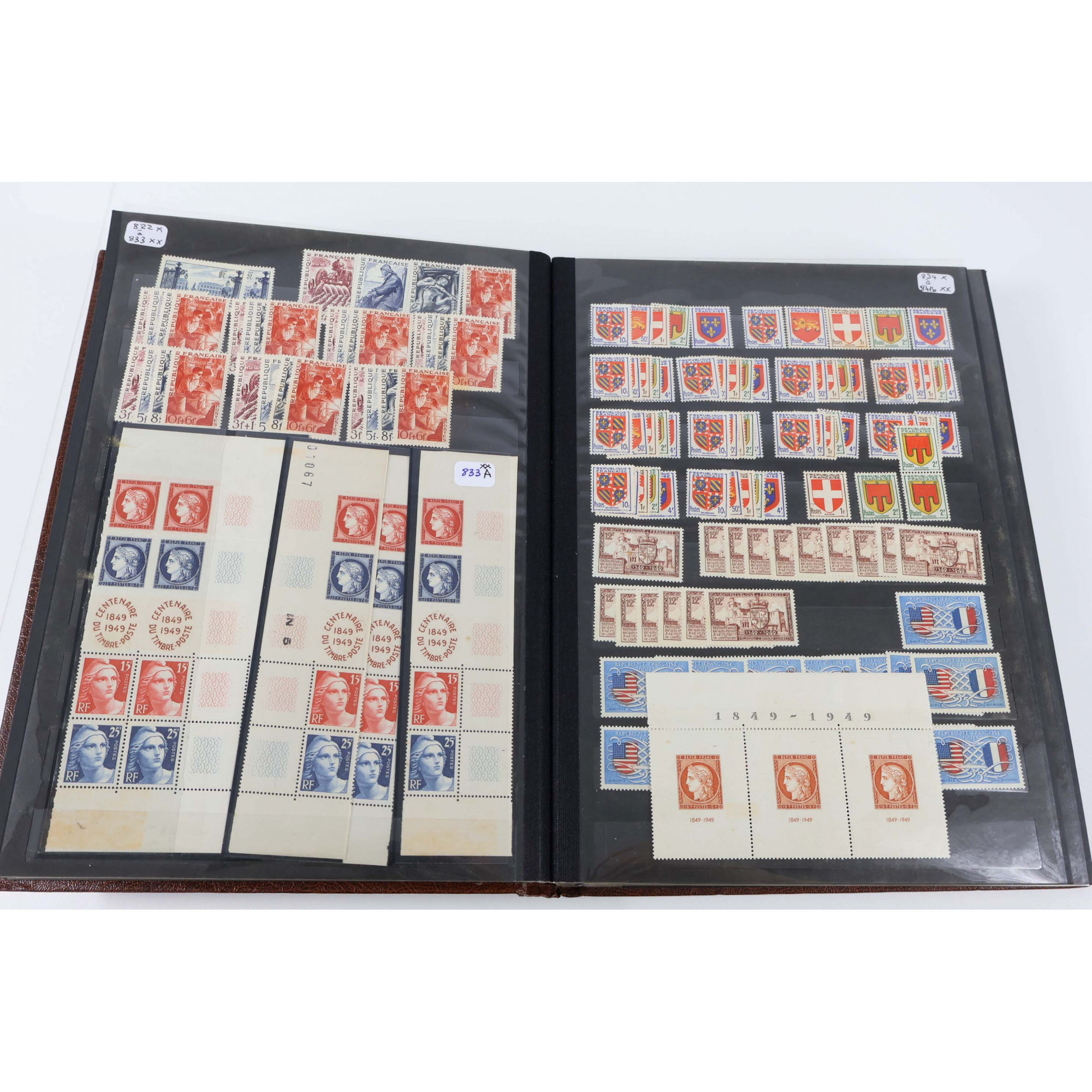 FRANCE STOCK DE 1946 À 1969 TIMBRES NEUFS QUANTITÉ ET COTE IMPORTANTES