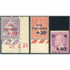 FRANCE N°249 À 251 CAISSE AMORTISSEMENT TIMBRES NEUFS** ANNÉE 1928 COTE 235€