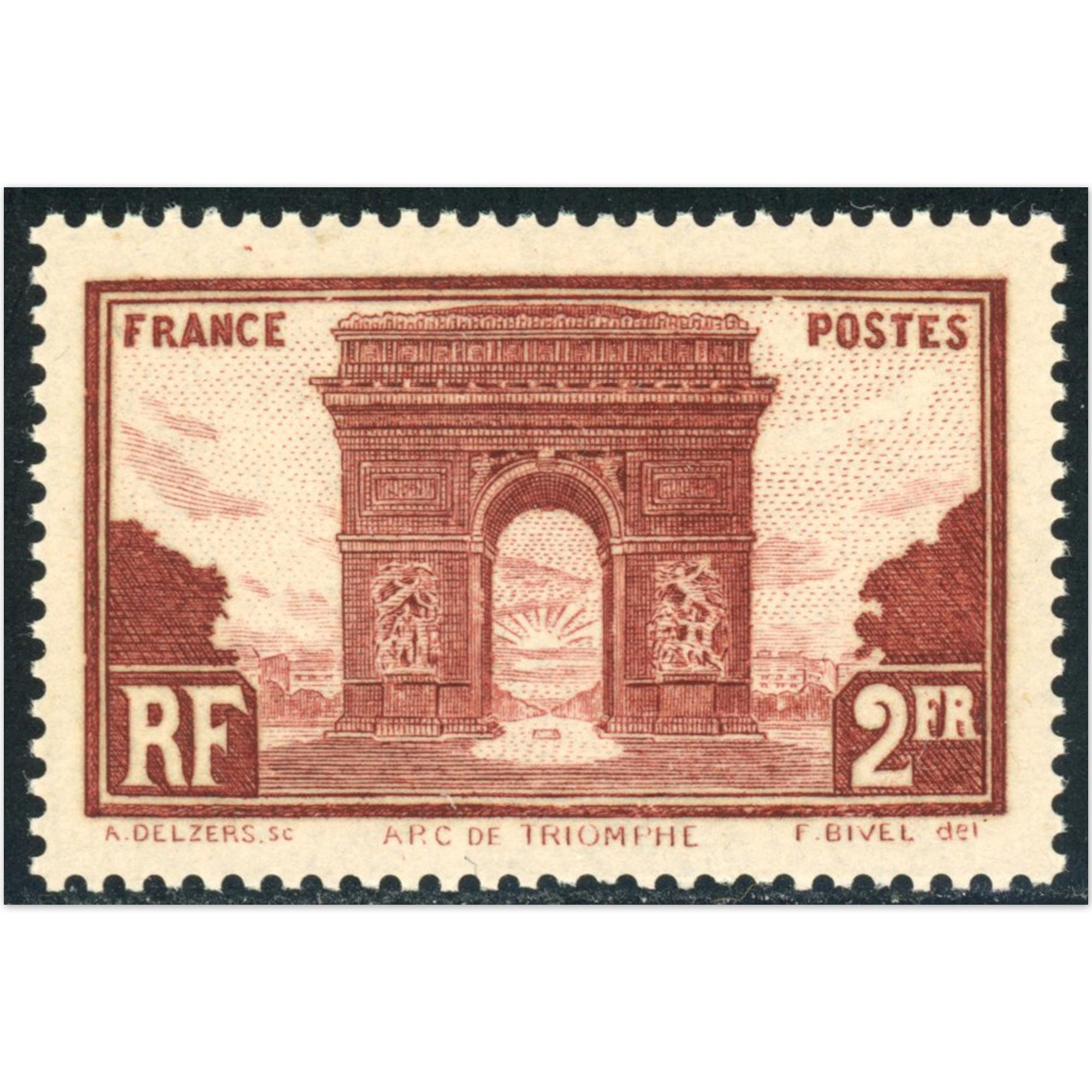 FRANCE N°258 ARC DE TRIOMPHE TIMBRE NEUF** ANNÉE 1929 COTE 95€ QUALITÉ LUXE