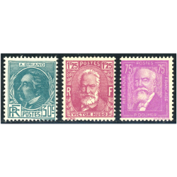 FRANCE N°291 À 293 PERSONNAGES CÉLÈBRES TIMBRES NEUFS** COTE 155€ QUALITÉ LUXE