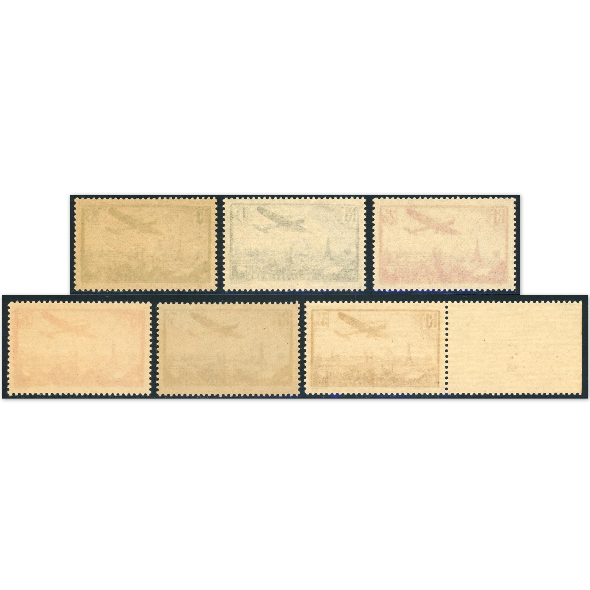FRANCE POSTE AÉRIENNE N°8 À 13 SÉRIE COMPLÈTE TIMBRES NEUFS** BELLE QUALITÉ