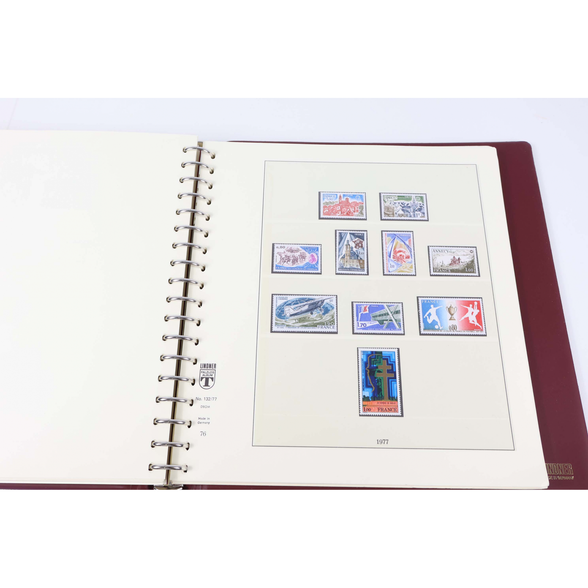 COLLECTION DE FRANCE DE 1967 À 1980 TIMBRES NEUFS** CLASSEUR LINDNER HT DE GAMME