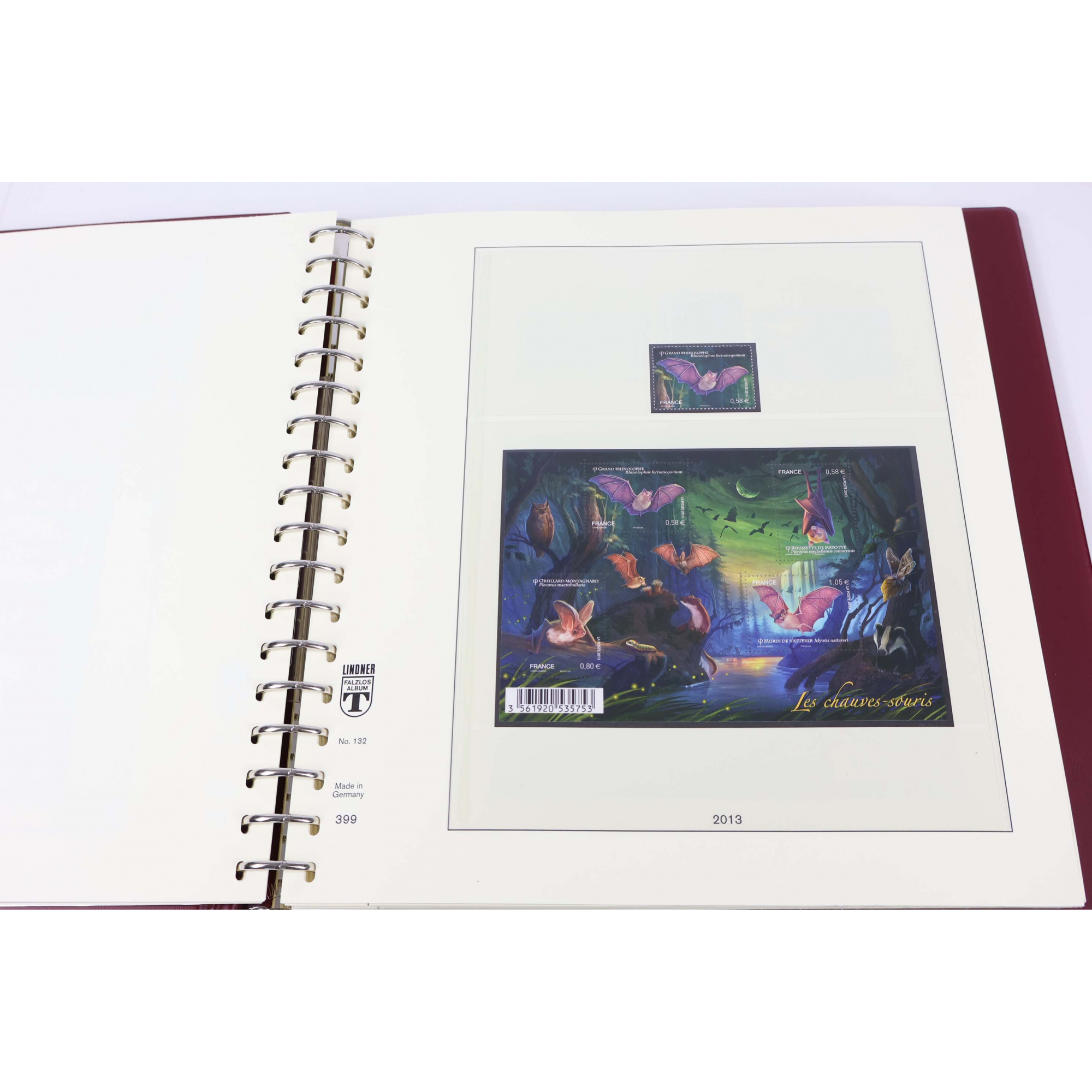 COLLECTION DE FRANCE 2013 ET 2014 TIMBRES NEUFS** CLASSEUR LUXE LINDNER FAC 207€