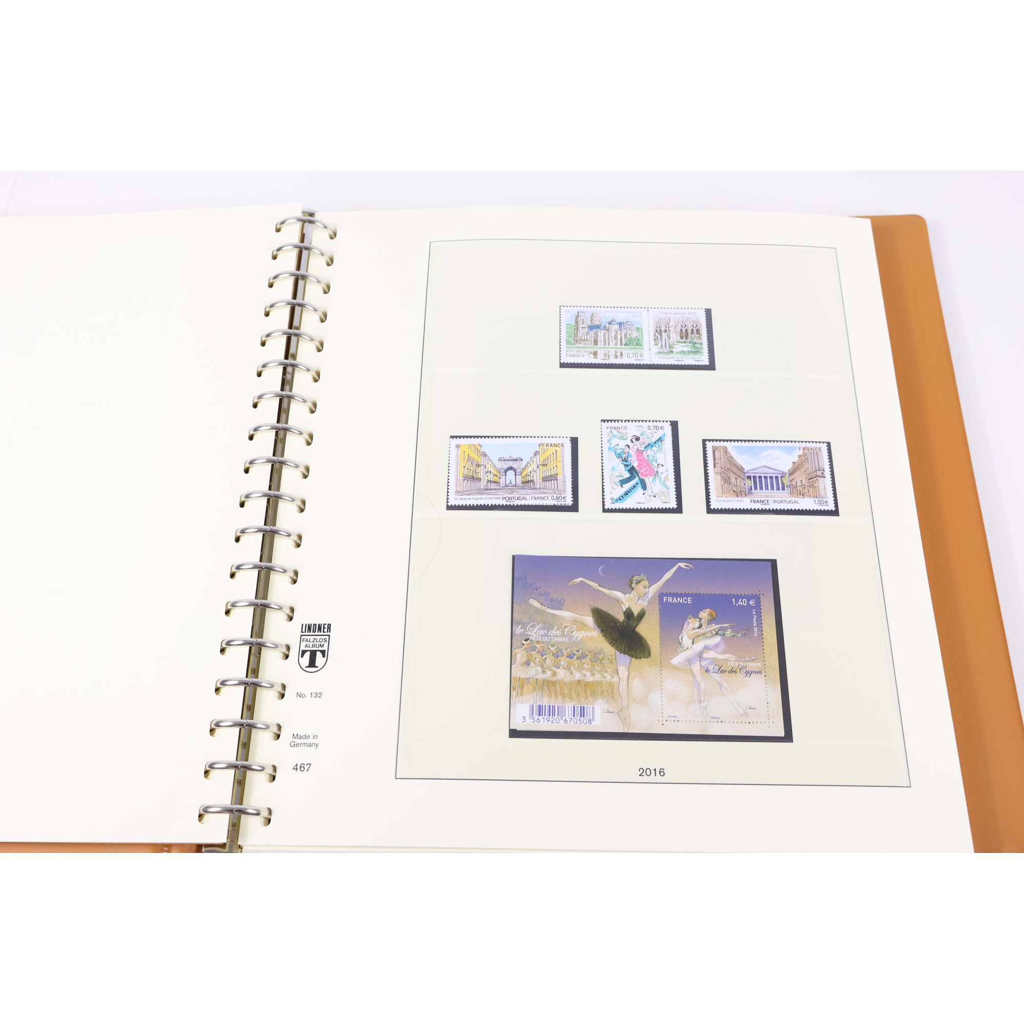 COLLECTION DE FRANCE 2015 À 2018 TIMBRES NEUFS** CLASSEUR LUXE LINDNER FAC 345€