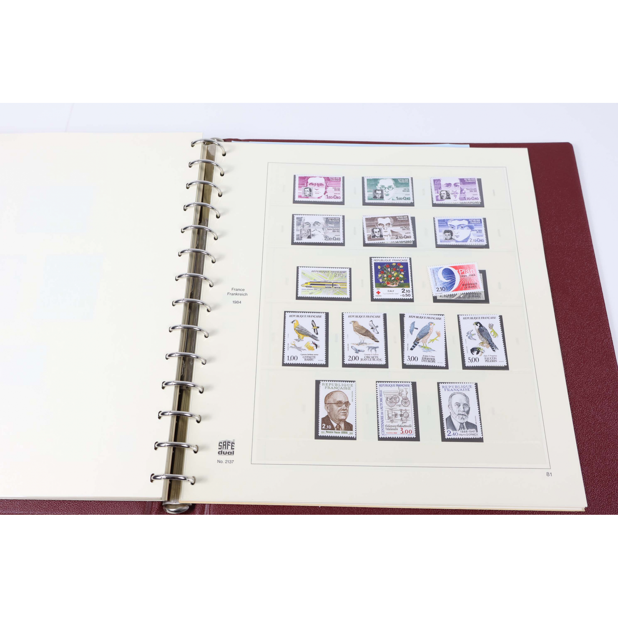 COLLECTION DE FRANCE 1978 À 1984 TIMBRES NEUFS** CLASSEUR LINDNER FACIALE 853FFr