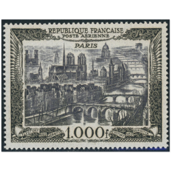 FRANCE POSTE AÉRIENNE N°29 VUE DE PARIS TIMBRE NEUF** COTE 165€ ANNÉE 1950