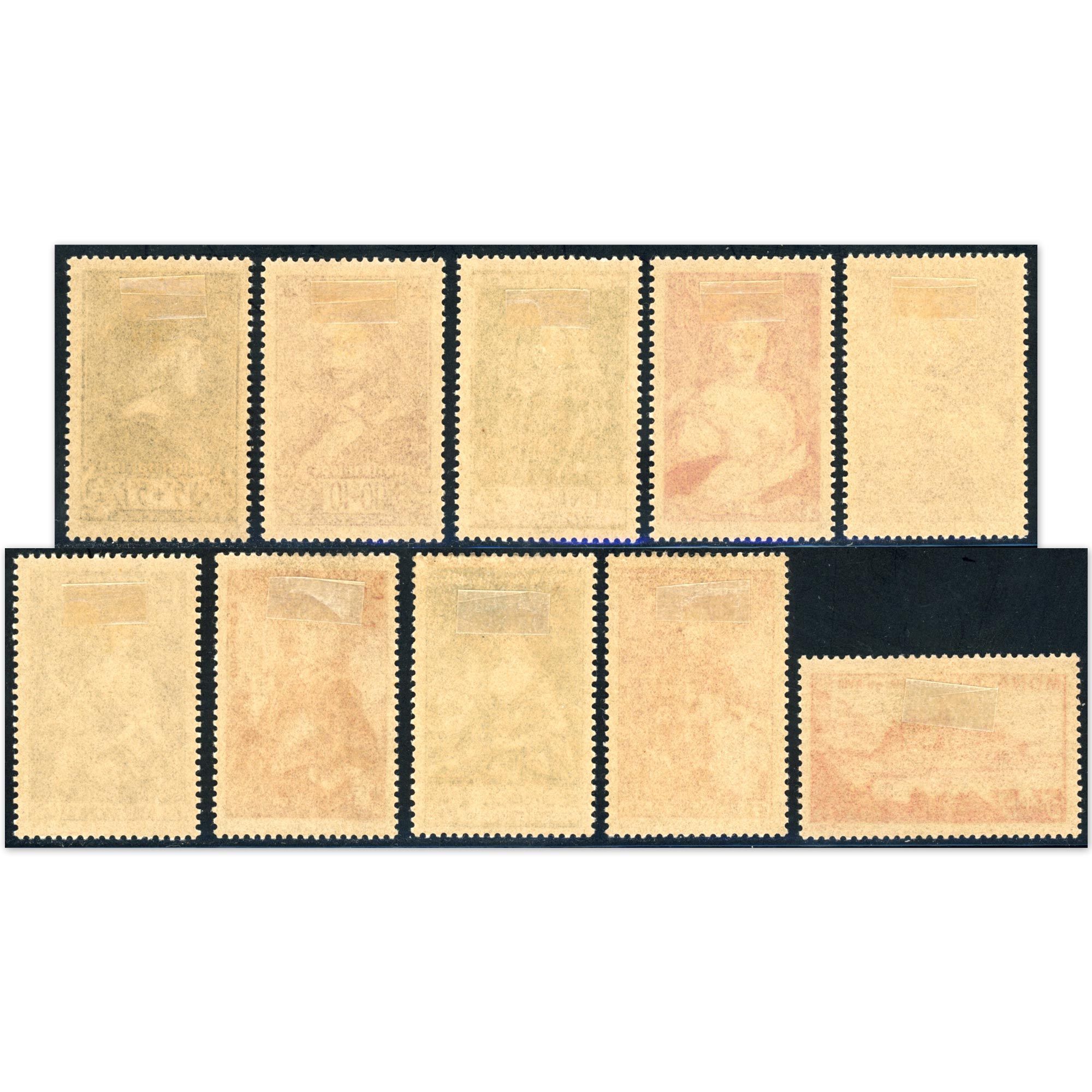 MONACO N°185/194 SÉRIE COMPLÈTE PRINCES/VUES TIMBRES NEUFS ANNÉE 1939 COTE 300€