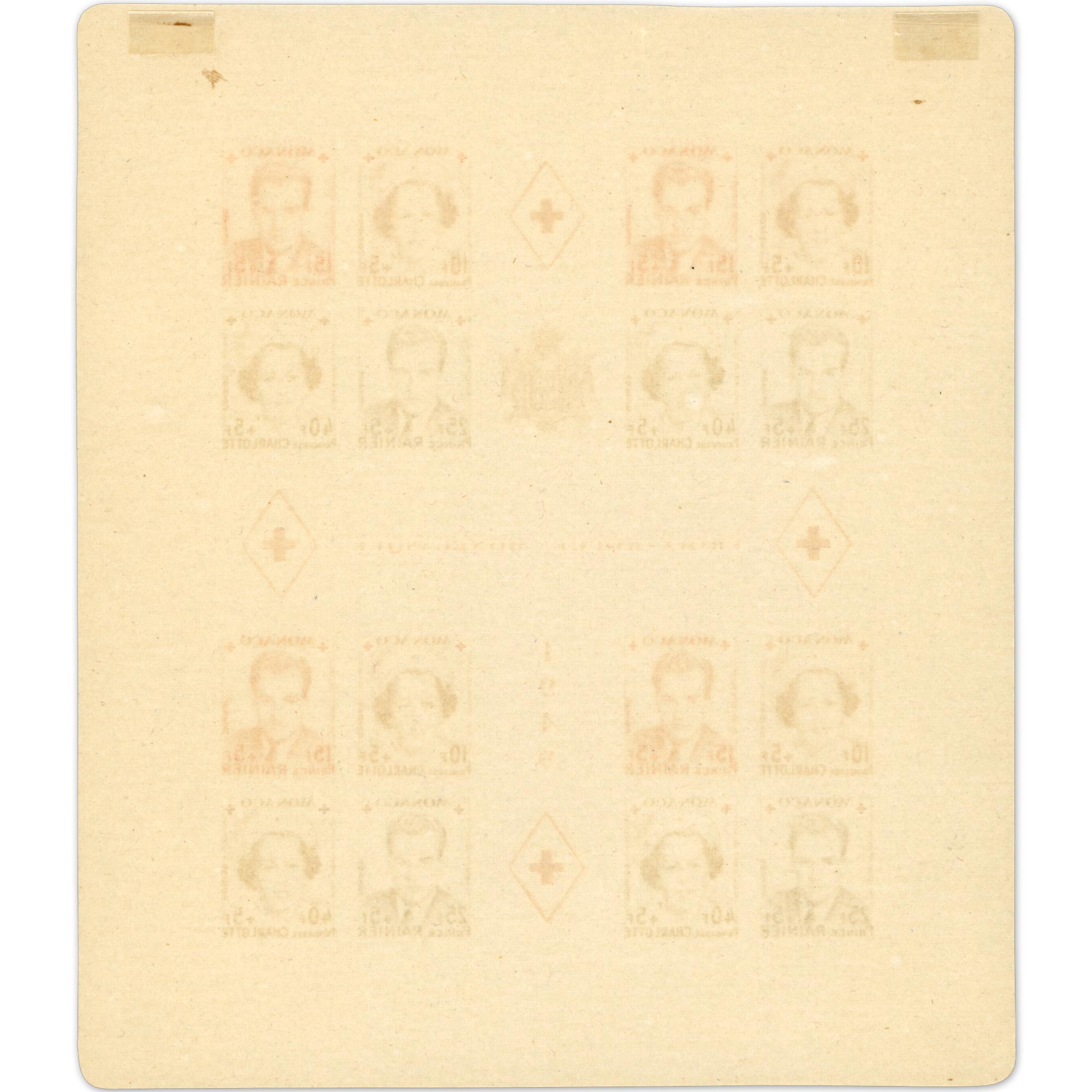 MONACO BLOC-FEUILLET N°3B CROIX-ROUGE TIMBRES NEUFS** ANNÉE 1949 COTE 330€