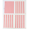 FRANCE LOT DE FEUILLES COMPLÈTES VP PRIORITAIRE TYPE MARIANNE FACIALE 351€
