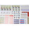 FRANCE LOT DE FEUILLES COMPLÈTES EN FRANCS AFFR/COLLECTION FACIALE 2738 FFR