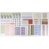 FRANCE LOT DE FEUILLES COMPLÈTES EN FRANCS AFFR/COLLECTION FACIALE 2738 FFR