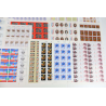 FRANCE LOT DE FEUILLES COMPLÈTES EN FRANCS AFFR/COLLECTION FACIALE 2738 FFR