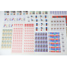 FRANCE LOT DE FEUILLES COMPLÈTES EN FRANCS AFFR/COLLECTION FACIALE 2738 FFR