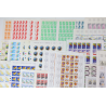 FRANCE LOT DE FEUILLES COMPLÈTES EN FRANCS AFFR/COLLECTION FACIALE 4495 FFR