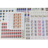 FRANCE LOT DE FEUILLES COMPLÈTES EN FRANCS AFFR/COLLECTION FACIALE 4495 FFR