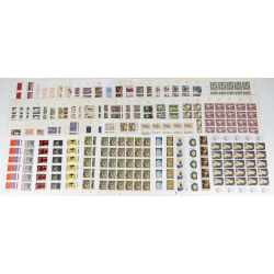 FRANCE LOT DE FEUILLES COMPLÈTES EN FRANCS THÈME TABLEAUX FACIALE 3600 FFR