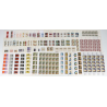 FRANCE LOT DE FEUILLES COMPLÈTES EN FRANCS THÈME TABLEAUX FACIALE 3600 FFR