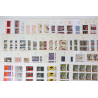 FRANCE LOT DE FEUILLES COMPLÈTES EN FRANCS THÈME TABLEAUX FACIALE 3600 FFR