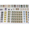 FRANCE LOT DE FEUILLES COMPLÈTES EN FRANCS THÈME TABLEAUX FACIALE 3600 FFR