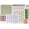 FRANCE LOT DE FEUILLES COMPLÈTES EN EUROS AFFR/COLLECTION FACIALE 256€