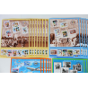 LOT DE 29 BLOCS-FEUILLETS DE FRANCE "LE SIÈCLE AU FIL DU TIMBRE" FACIALE 133€